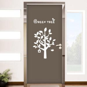 아트박스/꾸밈 ik536-해피그린트리_현관문리폼세트