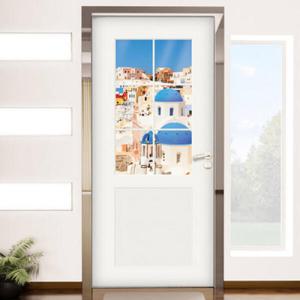 아트박스/꾸밈 ch778-창문그림(산토리니)_현관문시트지