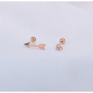 [로이드] 하트화살 언발란스 10K GOLD 피어싱 LPTG2061T