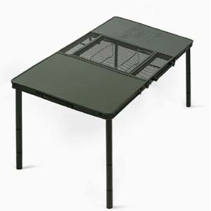 접이식테이블 카즈미 와일드필드 3폴딩 BBQ 캠핑 야외 테이블 카키