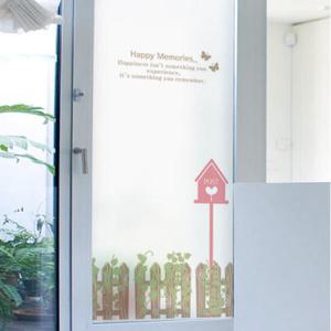 아트박스/꾸밈 ps246_m-무점착유리시트_울타리와우체통_유리문시