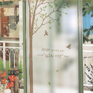 아트박스/꾸밈 ps251-자작나무의시간_유리문시트지