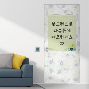 아트박스/꾸밈 ci007-칠판현관문시트지_플라워메모장