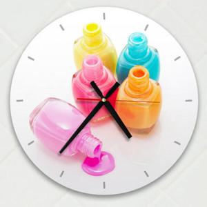아트박스/꾸밈 ik468-알록달록메니큐어_인테이러벽시계
