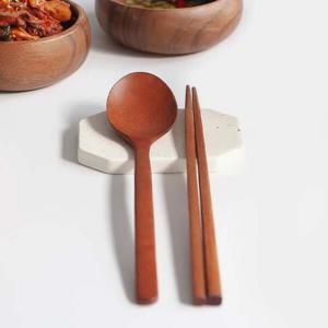 아트박스/니코트 대추나무로 만든 어른 수저세트