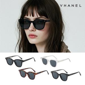 바넬 패션 뿔테 선글라스 자외선차단 VN1020CS 블랙 하바나 투명