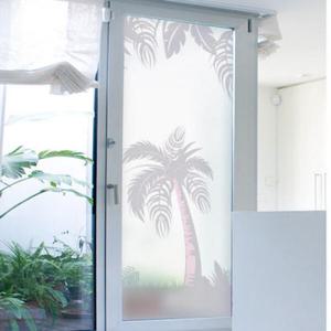 아트박스/꾸밈 ic273_m-무점착유리시트_야자수나무_유리문시트지