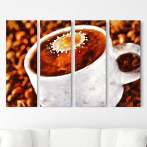 아트박스/꾸밈 cw627-커피의달콤함에퐁당_그림_대형노프레임세트