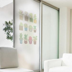 아트박스/꾸밈 ib220_m-무점착유리시트_미니미화분_유리문시트지