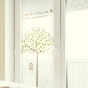 아트박스/꾸밈 is602_m-무점착유리시트_나무이야기_유리문시트지