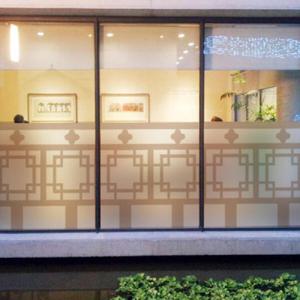 아트박스/꾸밈 pk105_m-무점착유리시트_사각전통무늬울타리펜스_