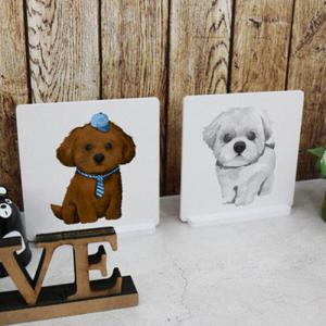 아트박스/꾸밈 ii634-스탠드액자2P_나의사랑강아지20