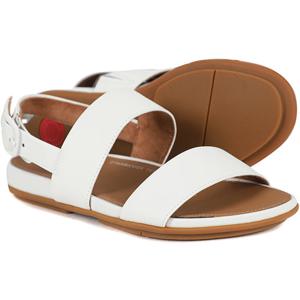 [정품] 핏플랍 여성 그라시에 레더 어반 화이트 백 스트랩 샌들 (EB1-194)