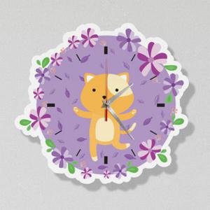 아트박스/꾸밈 na024-인테리어벽시계-춤추는고양이