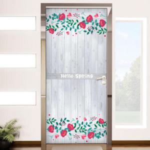 아트박스/꾸밈 pa433-헬로스프링꽃_패널_현관문시트지