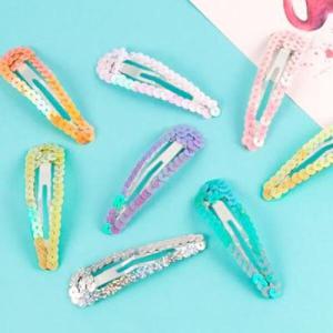 아트박스/홀리지 톡톡 스팽글 알록  헤어핀 똑딱이핀