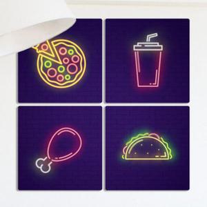 아트박스/꾸밈 cb886-멀티액자_패스트푸드네온사인