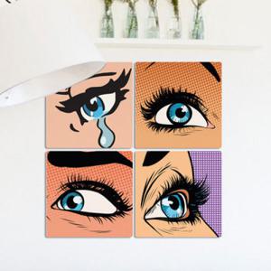 아트박스/꾸밈 cb889-멀티액자_팝아트눈