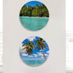 아트박스/꾸밈 pa518-원형아크릴액자_푸른바다