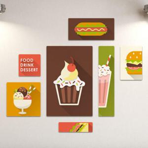 아트박스/꾸밈 tb105-멀티액자_패스트푸드매장