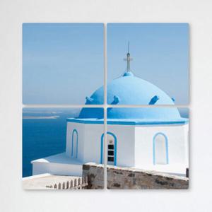 아트박스/꾸밈 tb262-멀티액자_산토리니의교회