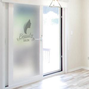 아트박스/꾸밈 cc767_m-무점착유리시트_뷰티미용실_유리문시트지