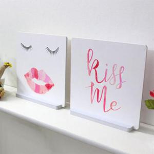 아트박스/꾸밈 ci718-스탠드액자2P_키스미러브립2