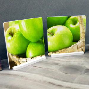 아트박스/꾸밈 ii542-스탠드액자2P_초록사과바구니