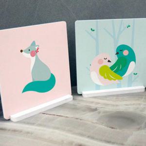 아트박스/꾸밈 pa672-스탠드액자2P_북유럽동물액자11