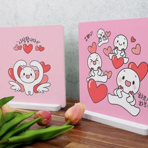 아트박스/꾸밈 ts259-스탠드액자2P_귀여운캐릭터03