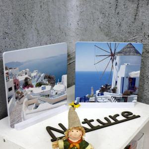 아트박스/꾸밈 tk875-스탠드액자2P_산토리니풍경