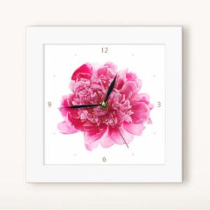 아트박스/꾸밈 iv271-작약꽃_미니액자벽시계