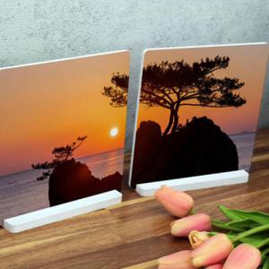 아트박스/꾸밈 pa844-스탠드액자2P_바다의일출01