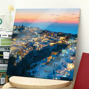 아트박스/꾸밈 ts144-아크릴액자_산토리니야경(중형)