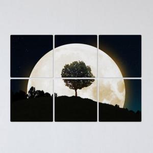 아트박스/꾸밈 ib500-멀티액자_달빛가운데나무한그루