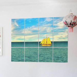 아트박스/꾸밈 ii728-멀티액자_바다위황금배