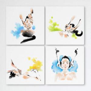 아트박스/꾸밈 if565-멀티액자_얼굴마사지받는중