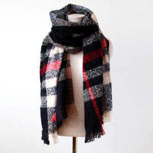 아트박스/더로라 울 머플러- MU명품문양 첵크 머플러 S9076