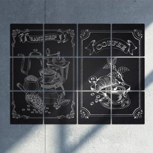 아트박스/꾸밈 ic919-멀티액자_초크아트(커피)