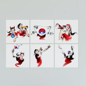 아트박스/꾸밈 if617-멀티액자_붉은악마응원단