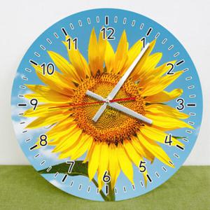 아트박스/꾸밈 cd324-푸른하늘해바라기_인테리어벽시계