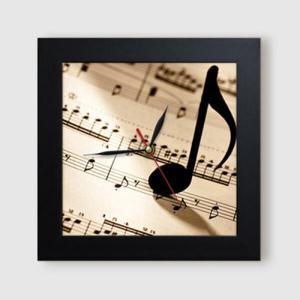 아트박스/꾸밈 it375-악보위의음악세상_미니액자벽시계