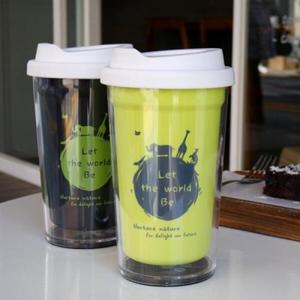 아트박스/크롬 크롬 머핀 텀블러 2P세트 (380ml)(라임+블랙)