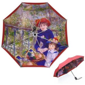 아트박스/헬로레인캣츠 명화_르누아르-두자매  3단 이중자동우산