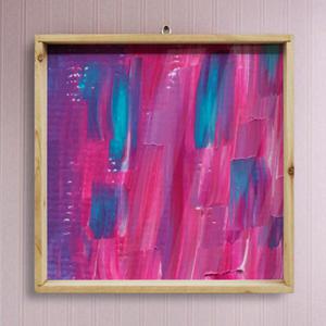 아트박스/꾸밈 tg991-우드프레임액자_물감효과일러스트