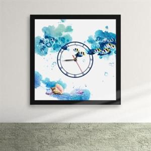 아트박스/꾸밈 iy175-푸른 바다 속 액자시계