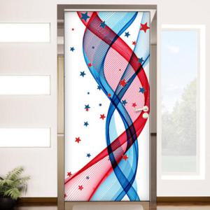 아트박스/꾸밈 co077-별이 쏟아지는 커튼_현관문방문시트지