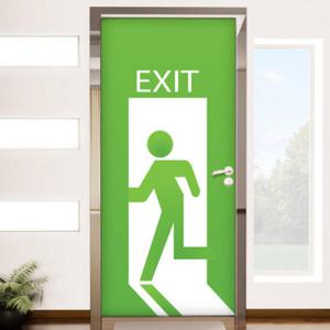 아트박스/꾸밈 ch170-비상구표시현관문시트지_현관문방문시트지