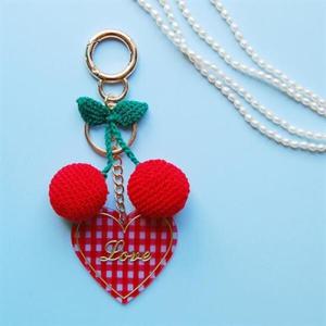 아트박스/올패턴 토이 키링-체크 러브(빅체리)