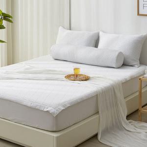 [샤이닝홈]샤르르 쿨링앤슬립 냉감 3중직 밴딩 침대패드 LK